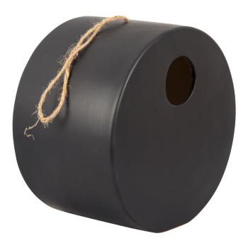 Căsuță din ceramică pentru păsări PT LIVING Bird, ø 20 cm, negru