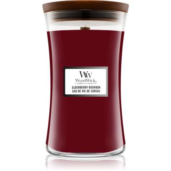 Woodwick Elderberry Bourbon lumânare parfumată 609,5 g