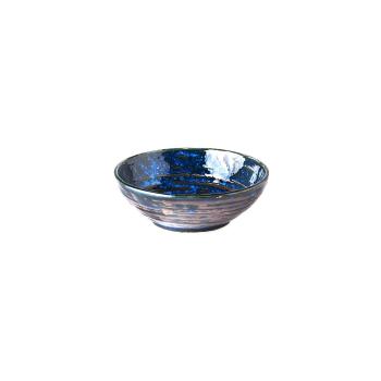 Bol mic din ceramică MIJ Copper Swirl, ø 13 cm, albastru