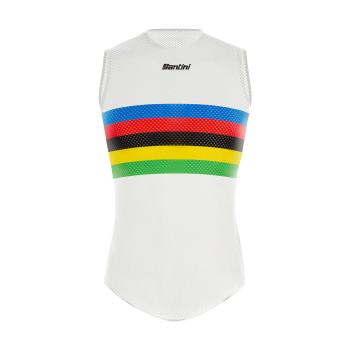 Santini UCI RAINBOW tricou - white 