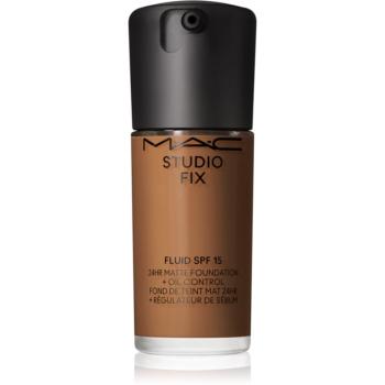 MAC Cosmetics Studio Fix Fluid SPF 15 24HR Matte Foundation + Oil Control machiaj cu efect matifiant SPF 15 culoare NC60 30 ml