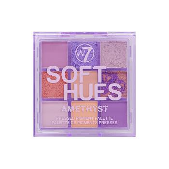 W7 Cosmetics Paleta de farduri de ochi Soft Hues Amethyst (Pressed Pigment Palette) 8,1 g