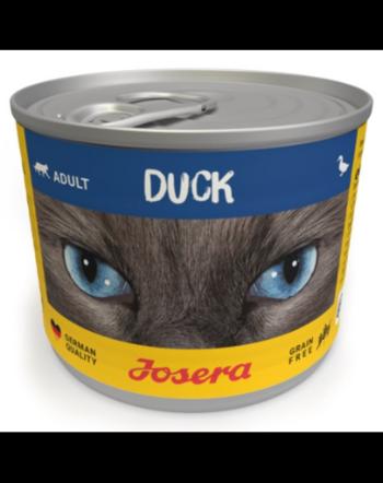 JOSERA Cat Duck mancare umeda pentru pisici conserva 200g cu rata