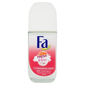fa Deodorant cu bilă Fresh &amp; Free Grapefruit &amp; Lychee (24H Deodorant) 50 ml