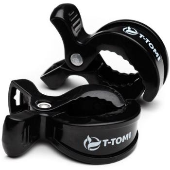 T-TOMI Clip clips pentru suzetă Black 2 buc