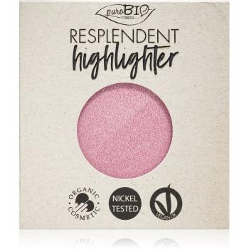 puroBIO Cosmetics Resplendent Highlighter crema de strălucire rezervă culoare 02 Pink 9 g