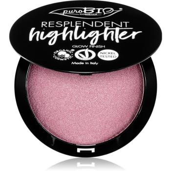 puroBIO Cosmetics Resplendent Highlighter crema de strălucire culoare 02 Pink 9 g