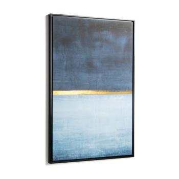 Tablou cu ramă La Forma Abstract, 60 x 90 cm, albastru