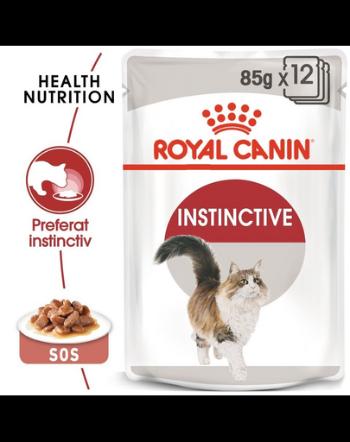 ROYAL CANIN Instinctive 24x85 g hrană umedă în sos pentru pisici adulte, pretențioase