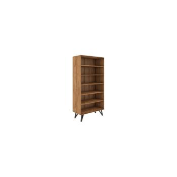 Bibliotecă din lemn de stejar 91x185 cm Golo - The Beds