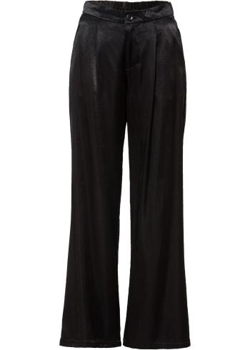 Pantaloni satin cu pense