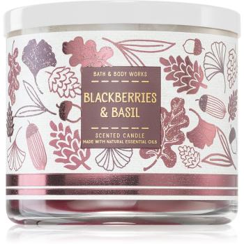 Bath & Body Works Blackberries & Basil lumânare parfumată 411 g