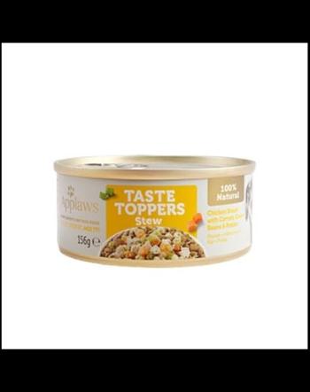 APPLAWS Taste Toppers Hrana umeda caini, tocana cu pui si morcov 156 g