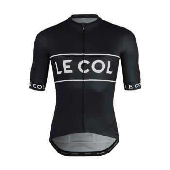 
                 LE COL Tricou de ciclism cu mânecă scurtă - SPORT LOGO - negru/alb  
            