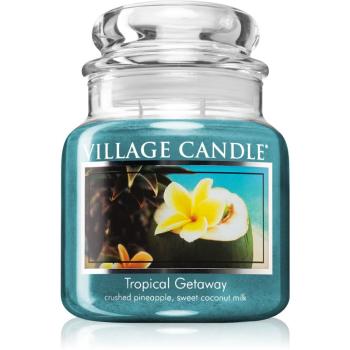 Village Candle Tropical Gateway lumânare parfumată  (Glass Lid) 390 g