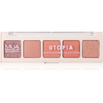 MUA Makeup Academy Professional 5 Shade Palette paletă cu farduri de ochi culoare Utopia 3,8 g