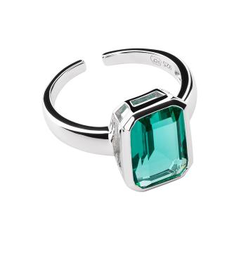 Preciosa Frumos inel deschis cu zircon verde Preciosa Atlantis 5355 94 M (53 - 55 mm)