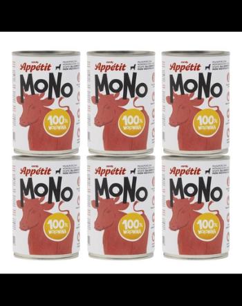 COMFY APPETIT MONO Mancare monoproteica cu vita 6x400 g pentru caini