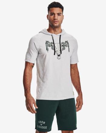 Under Armour Project Rock Charged Cotton® Tricou Alb