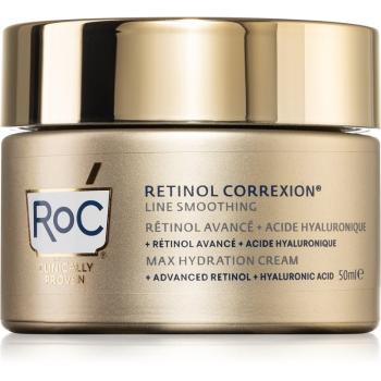 RoC Retinol Correxion Line Smoothing cremă hidratantă cu acid hialuronic 50 ml