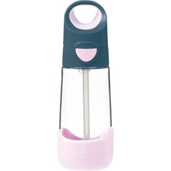 B.Box Bottle with Straw biberon cu pai Indigo Pink 450 ml