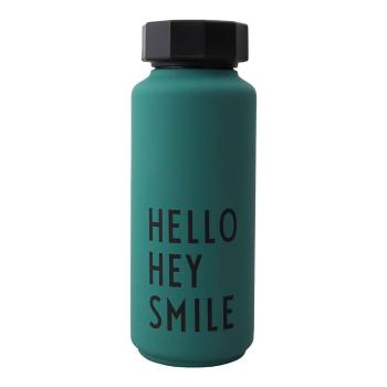 Sticlă termos Design Letters Hello, 500 ml, verde