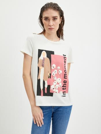 Vero Moda Bea Francis Tricou Alb