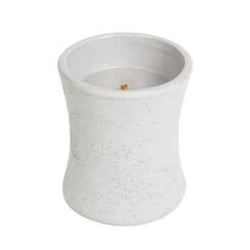 WoodWick Lumânare vază ovală ceramică Wood Smoke 133,2 g