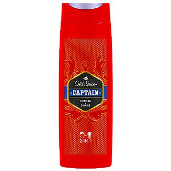 Old Spice Gel de duș 2 în 1 Captain(Shower Gel + Shampoo) 400 ml