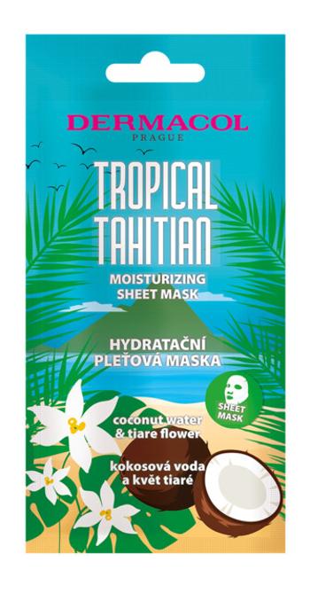 Dermacol Mască textilă hidratantă cu apă de cocos și flori de tiaraTropica l Tahitian (Moisturizing Sheet Mask)