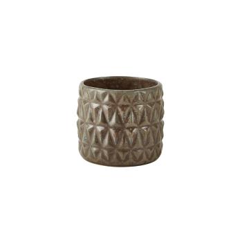 Ghiveci din gresie ceramică Villa Collection, ø 12,5 cm, gri