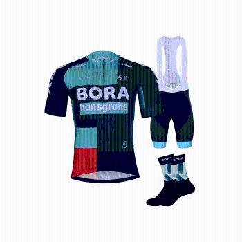 
                 BONAVELO Mega set de ciclism - BORA 2022 - negru/verde 
            