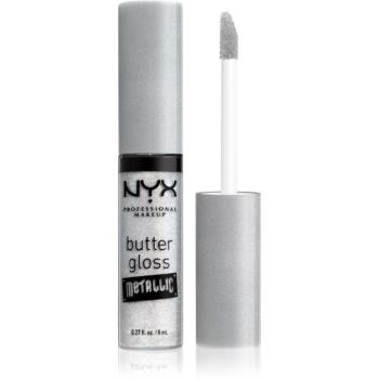 NYX Professional Makeup Butter Gloss Metallic luciu de buze metalic culoare 10 Ice 8 ml