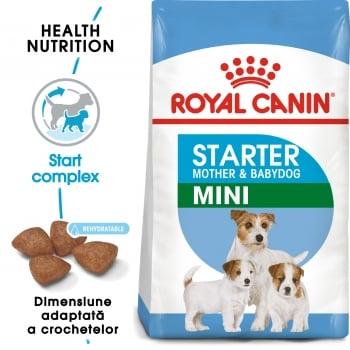 Royal Canin Mini Starter Mother & BabyDog, mama și puiul, hrană uscată câini, 8.5kg