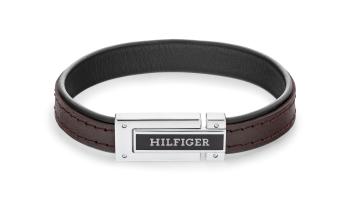 Tommy Hilfiger Brățară maro din piele pentru bărbați 2790559