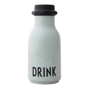 Sticlă pentru copii Design Letters Drink, 330 ml, verde deschis