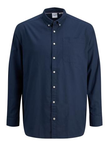 Jack&Jones PLUS Cămașă pentru bărbați JJEOXFORD Slim Fit 12190444 Navy Blazer 3XL