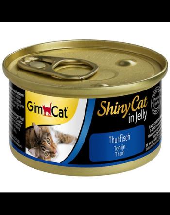 GIMCAT Shiny Cat Tuna in Jelly 6x70g mancare umeda cu ton in aspic pentru pisica