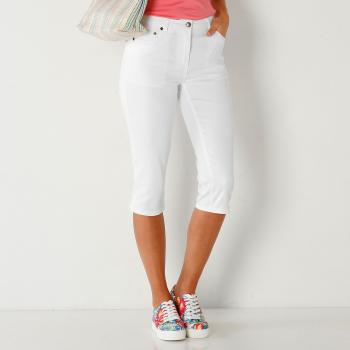 Pantaloni corsar - alb - Mărimea 50