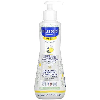 Mustela Gel nutritiv de curățare pentru copii cu ceară de albine pentru pielea uscată  (Nourishing Cleansing Gel with Cold Cream) 300 ml