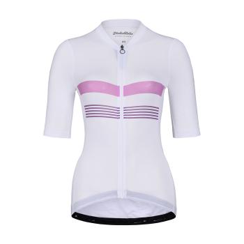 
                 HOLOKOLO Tricou de ciclism cu mânecă scurtă - SPORTY LADY - roz/alb  
            