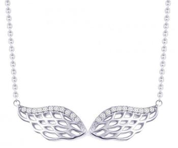 Preciosa Colier din argint cu zirconi Angel Wings 5217 00