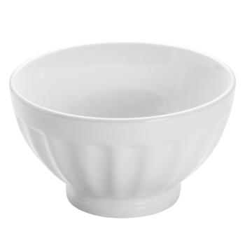 Bol din porțelan Maxwell & Williams Basic Ribbed, ø 15,5 cm, alb