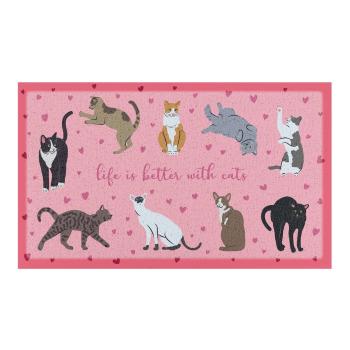 Covoraș de intrare 40x70 cm Life Is Better With Cats – Artsy Doormats