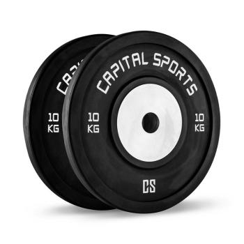 Capital Sports Inval, discuri de competiție, aluminiu, pereche 2 X 10 KG