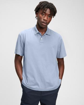 GAP Organic Cotton Polo Tricou Albastru