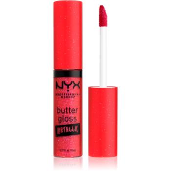 NYX Professional Makeup Butter Gloss Metallic luciu de buze metalic culoare 09 Blood 8 ml