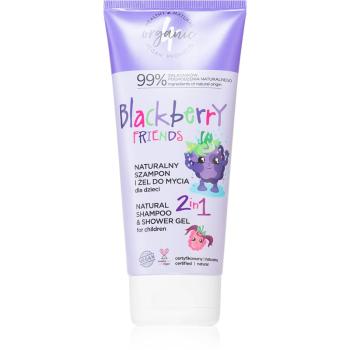 4Organic Blackberry 2 in 1 gel de dus si sampon pentru copii 200 ml