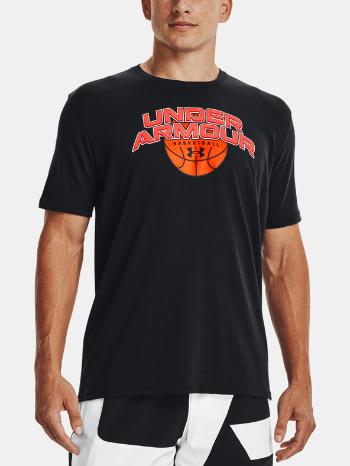 Under Armour UA BBall Branded Wordmark SS Tricou Negru