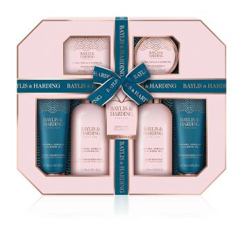 Baylis & Harding Set de îngrijire pentru baie Ulei de jojoba, vanilie și migdale 6 buc